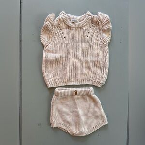 Buho baby girl knit set, 6 months